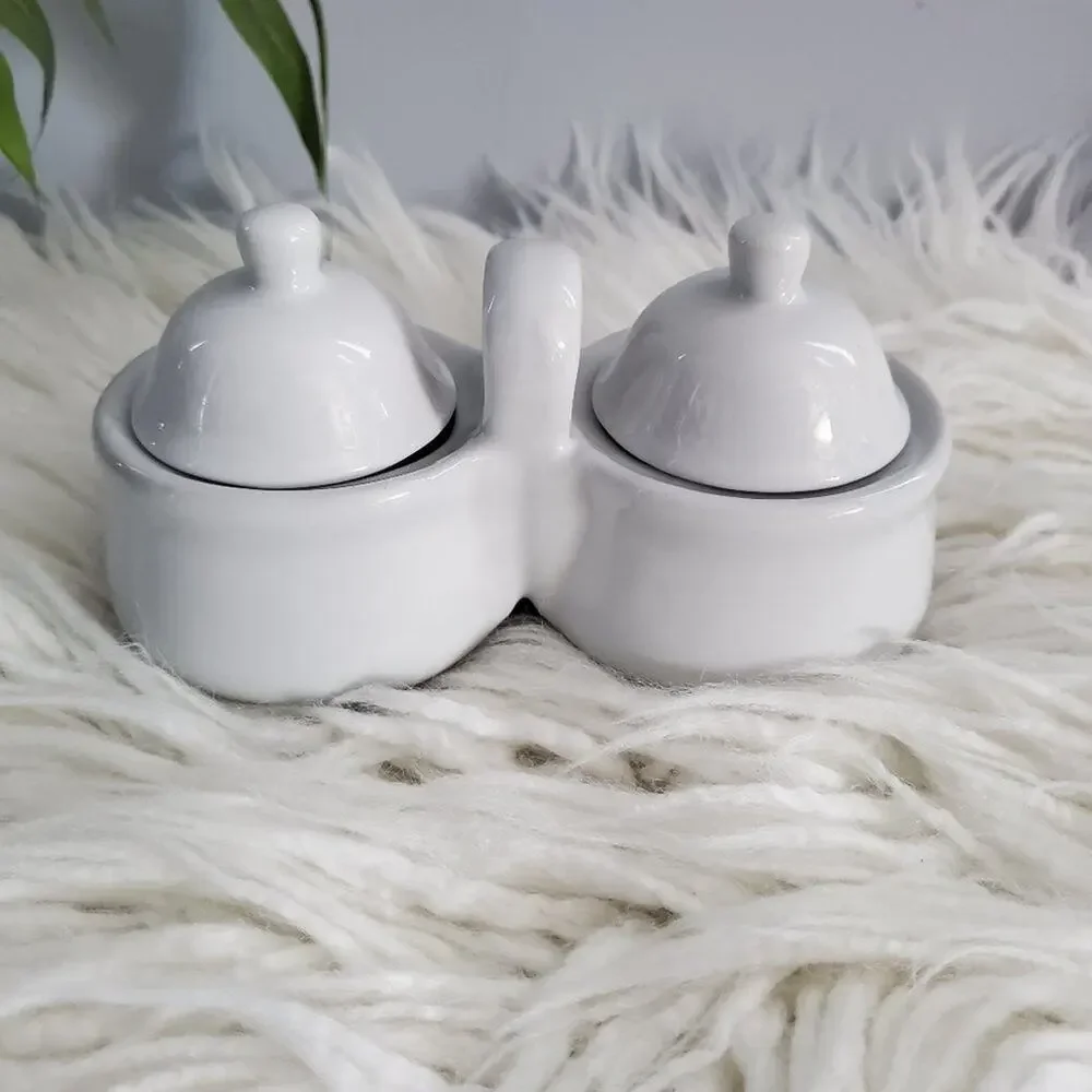 Houston Harvest Vintage Double Jam Pot Server